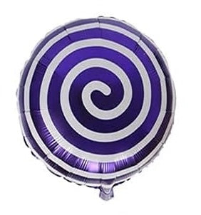 GLOBO METÁLICO 18” FELIZ NAVIDAD DULCE CARAMELO MORADO CON BLANCO