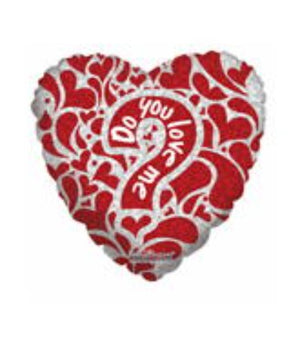 GLOBO METALICO 18" AMOR DO YOU LOVE ME?