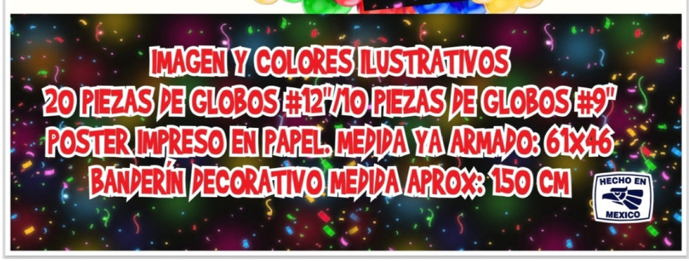 KIT DECORATIVO ESCENARIO PARA FOTOS ¡FELIZ CUMPLEAÑOS!
