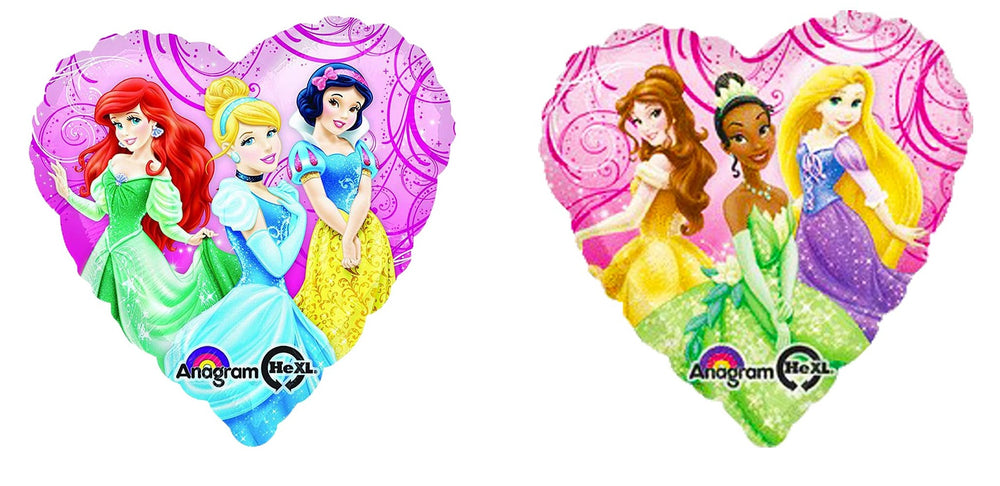 GLOBO METÁLICO 4" PERSONAJE DISNEY PRINCESAS