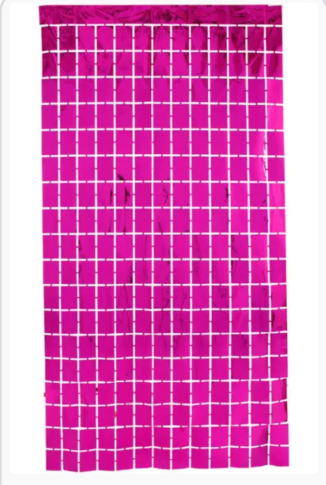 CORTINA METALICA 4D FUCSIA cuadro chico