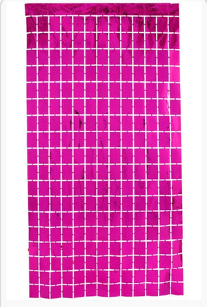CORTINA METALICA 4D FUCSIA cuadro chico