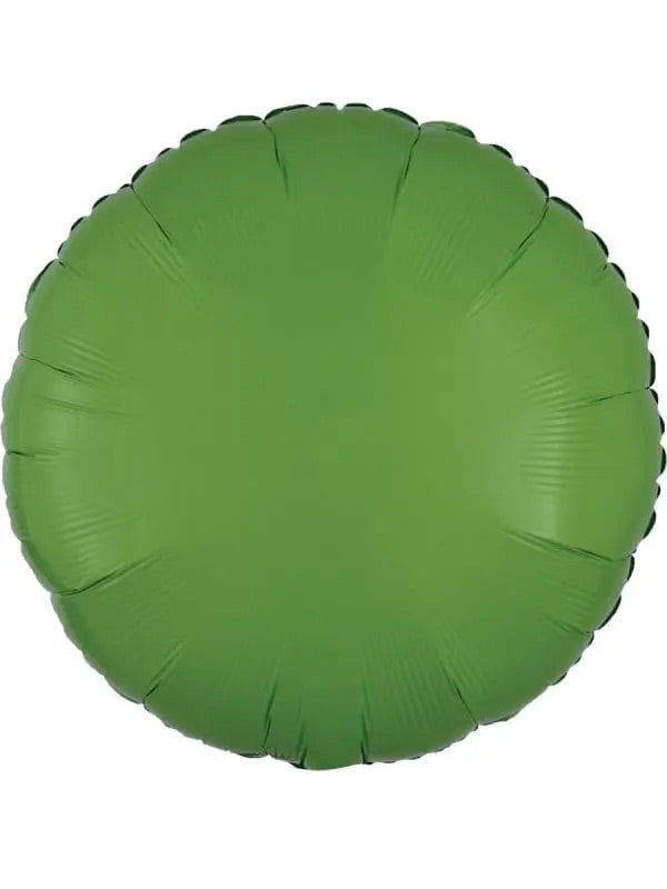 GLOBO METALICO REDONDO 18" SOLIDO VERDE KIWI