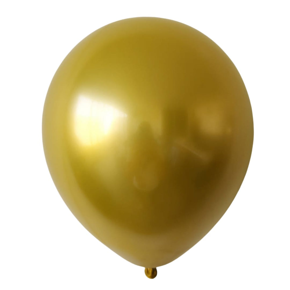 GLOBO DE LATEX 18" CHROME GOLD O CROMADO ORO