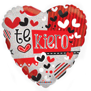 GLOBO METALICO 9" AMOR TE KIERO