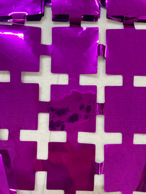 CORTINA METALICA 4D FUCSIA cuadro chico