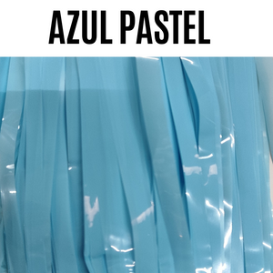 CORTINA METÁLICA AZUL PASTEL PLASTIFICADO