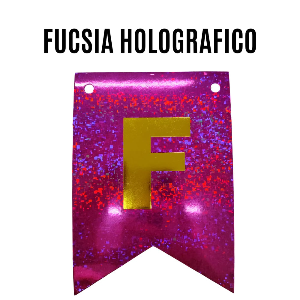 
            
                Cargar imagen en el visor de la galería, BANDERIN FELIZ CUMPLEAÑOS FUCSIA HOLOGRAMA
            
        