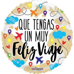 GLOBO 18" DESPEDIDA QUE TENGAS UN MUY FELIZ VIAJE
