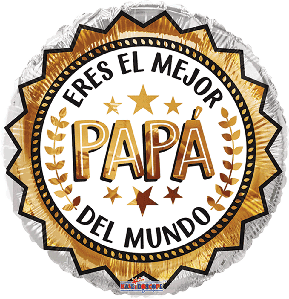 GLOBO METÁLICO 18" PAPA ERES EL MEJOR PAPA DEL MUNDO