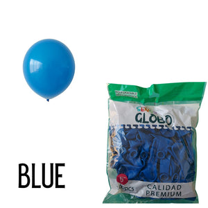 GLOBO DE LATEX 5" BLUE O AZUL