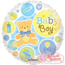 GLOBO METALICO 18" BEBE BABY BOY