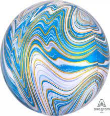 ORBZ 15" MARMOL AZUL Y BLANCO