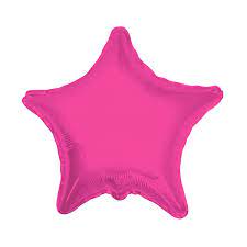 GLOBO METALICO ESTRELLA 9" SOLIDO BUGAMBILIA