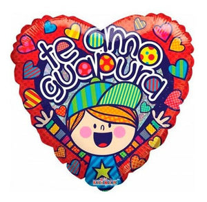 GLOBO METALICO 9" AMOR TE AMO GUAPURA