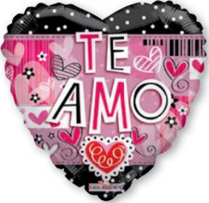 GLOBO METALICO 9" AMOR TE AMO