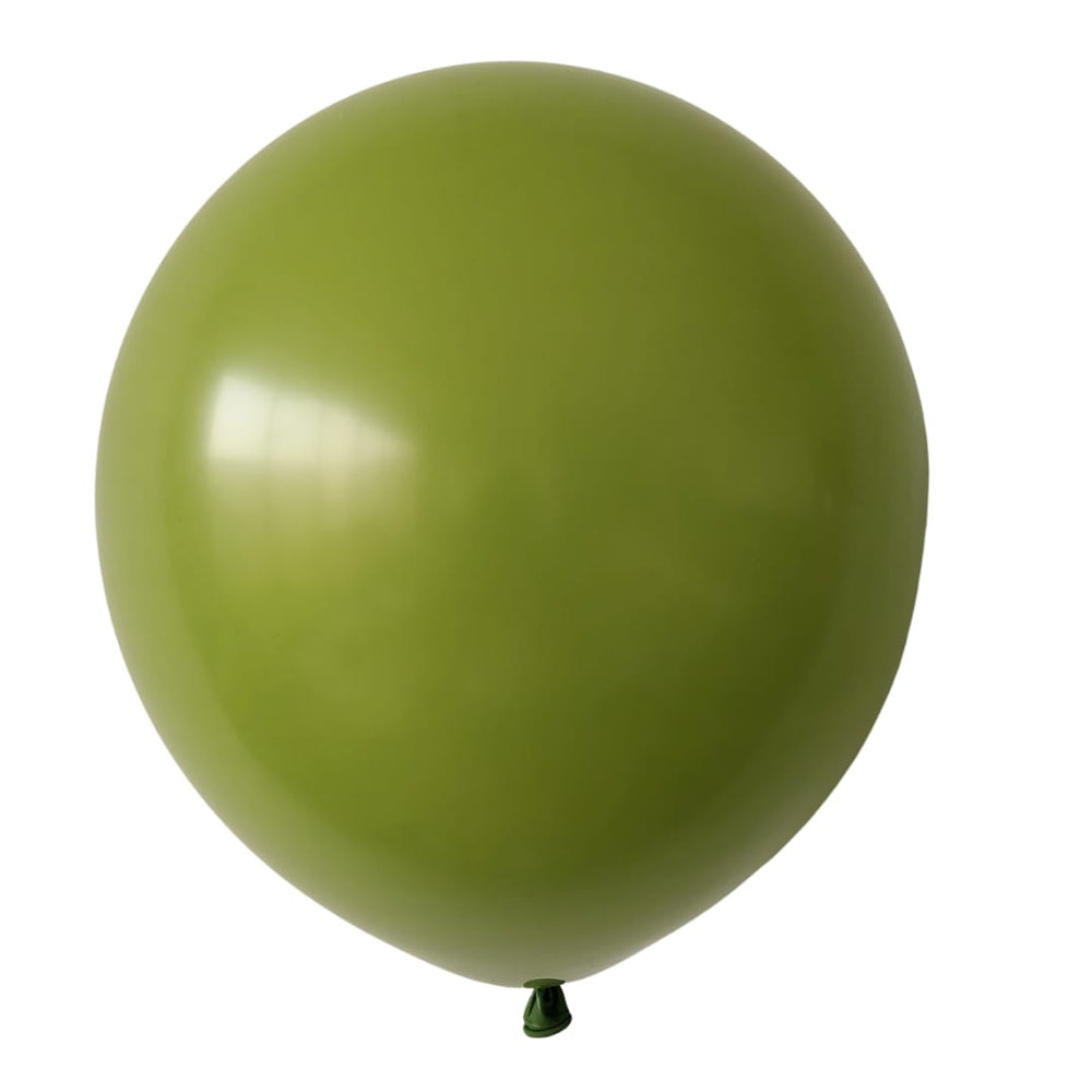 GLOBO DE LATEX 5" OLIVE GREEN O VERDE OLIVO