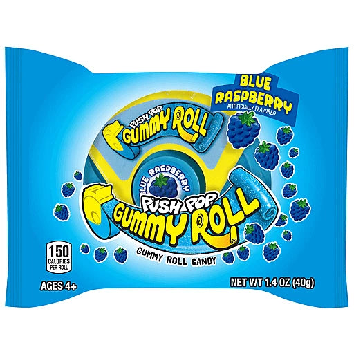 GUMMY ROLL PUSH POP BLUE RASPBERRY – senorglobo.mx