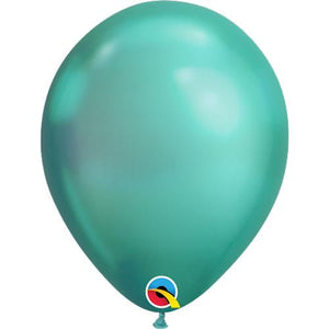 GLOBO DE LATEX 11" CHROME VERDE