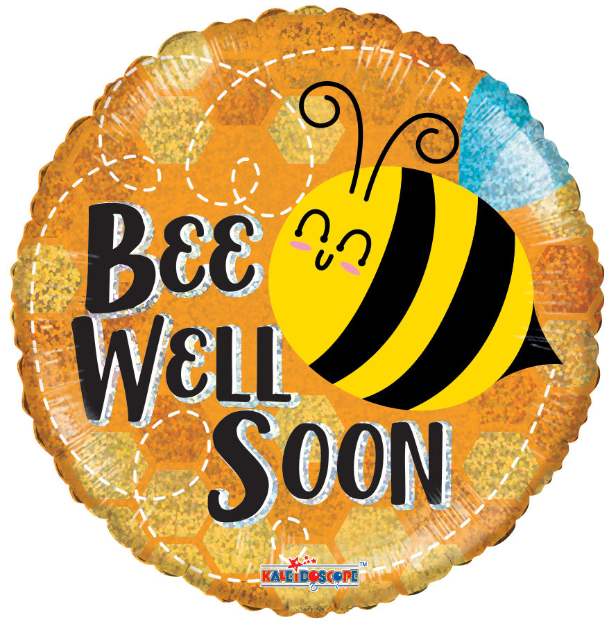 GLOBO METALICO 18"  BEE WELL SOON