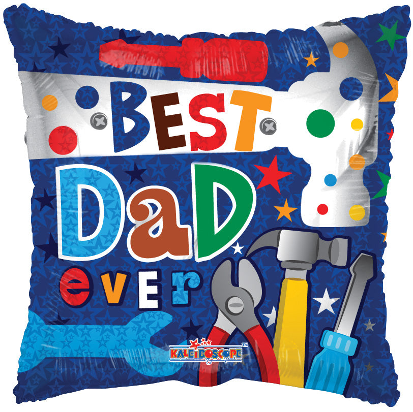 GLOBO METALICO 18" PAPÁ BEST DAD EVER