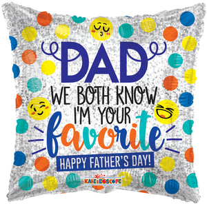 GLOBO METALICO 18" HAPPY FATHER'S DAY
