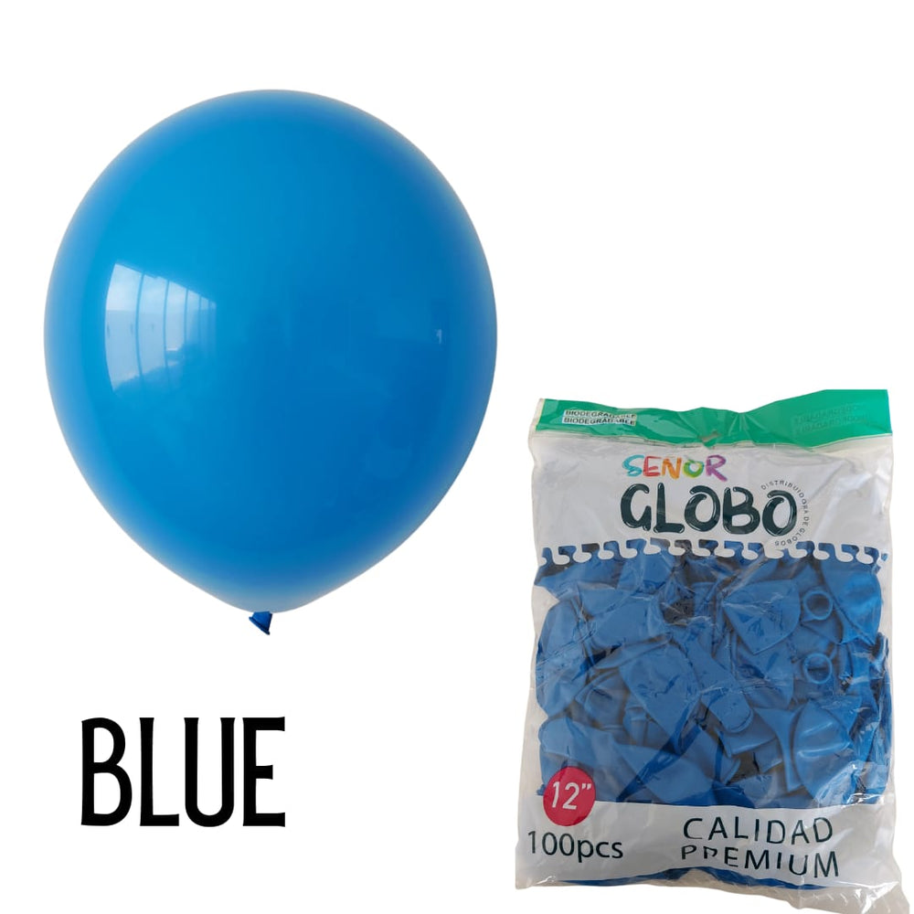 GLOBO DE LATEX 12" BLUE O AZUL