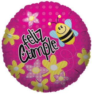 GLOBO METALICO 18" CUMPLEAÑOS FELIZ CUMPLE