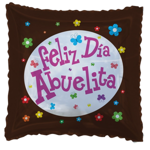 GLOBO METALICO 18" MAMA FELIZ DIA ABUELITA