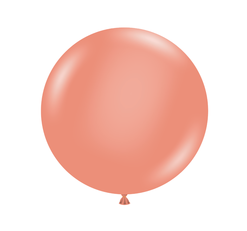 GLOBO DE LATEX 17" METALIC ROSE GOLD