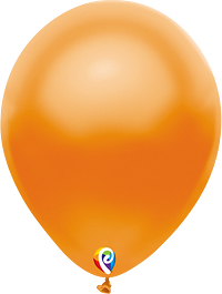 GLOBO DE LATEX 9" NARANJA PERLA