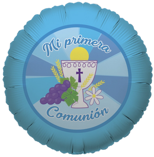 GLOBO METALICO 18" RELIGION MI PRIMERA COMUNION