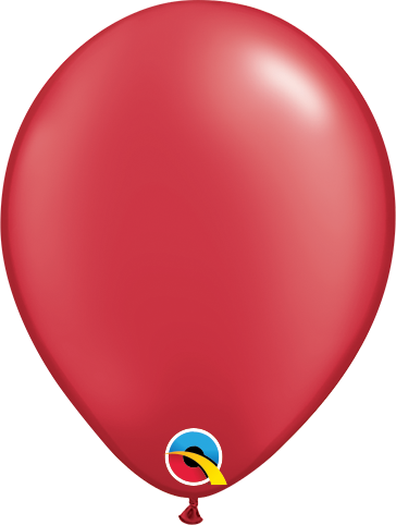 GLOBO DE LATEX 11" ROJO RUBI Ó RUBY RED