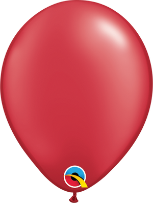 GLOBO DE LATEX 11" ROJO RUBI Ó RUBY RED