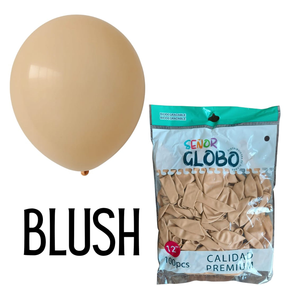 GLOBO DE LATEX 12" BLUSH / SKIN O PIEL