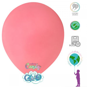 GLOBO DE LATEX 10" MACARRON ROJO