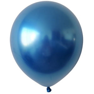 GLOBO DE LATEX 12" CHROME BLUE O CROMADO AZUL