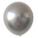 GLOBO DE LATEX 12" CHROME SILVER O CROMADO PLATA