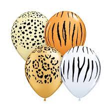 GLOBO DE LATEX 11" SAFARI AST O ANIMAL PRINT