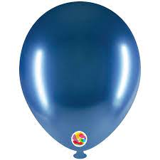 GLOBO DE LATEX 12" AZUL BRILLANTE