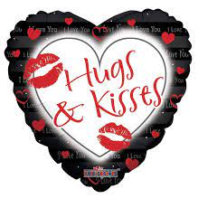 
            
                Cargar imagen en el visor de la galería, GLOBO METALICO 18&amp;quot; AMOR HUGS &amp;amp; KISSES
            
        