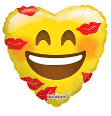 GLOBO METALICO 18" AMOR  EMOJI