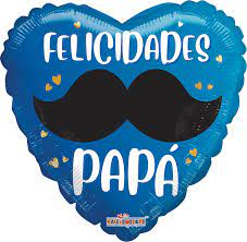 GLOBO METALICO 18" PAPA FELICIDADES PAPA