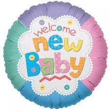 GLOBO METALICO 18" WELCOME NEW BABY